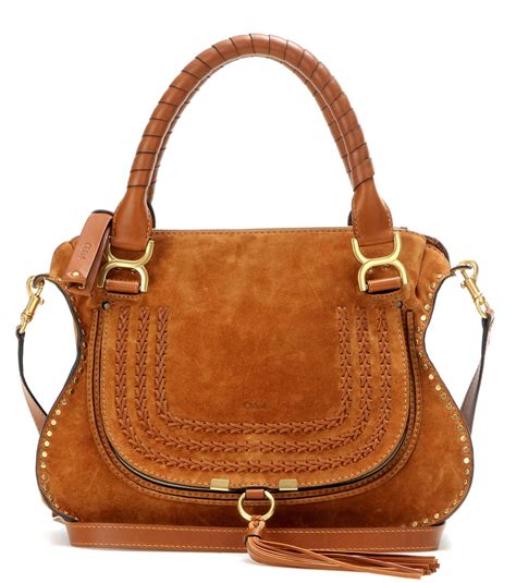 chloe marcie suede bag